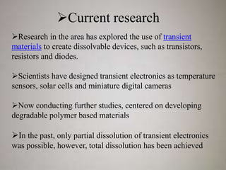 Transient electronics | PPT