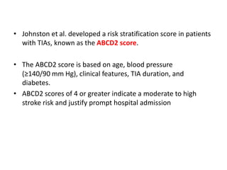 Transient ischemic attacks | PPTX