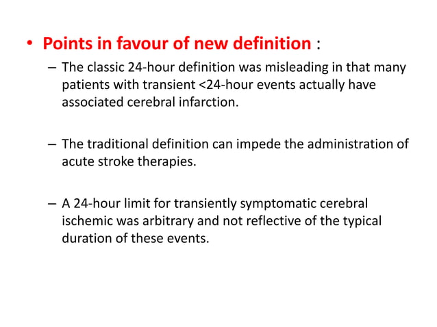Transient Ischemic Attacks