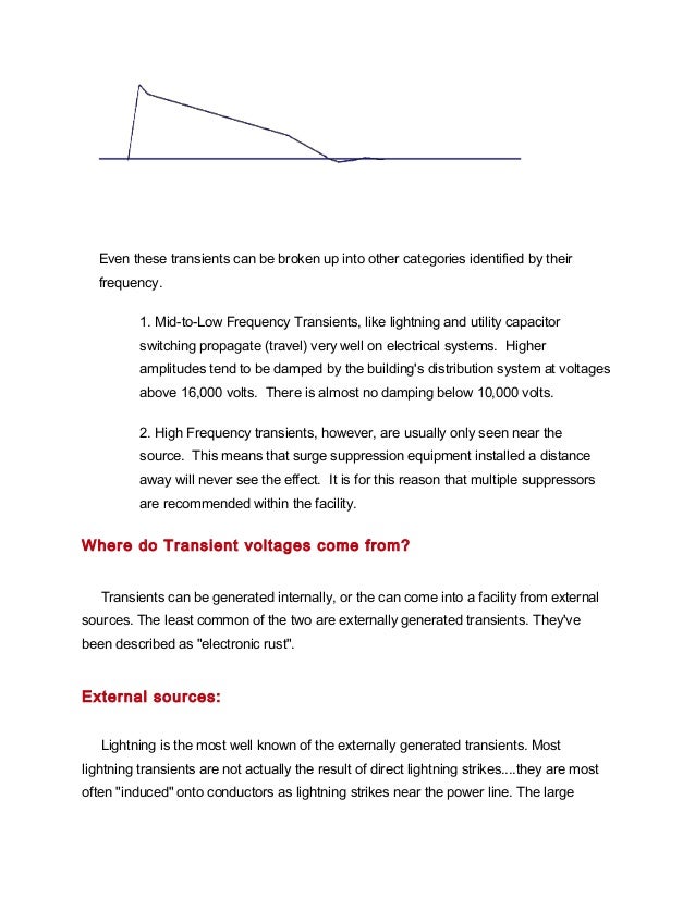 electrical transients in power system