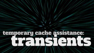 temporary cache assistance:

transients

 