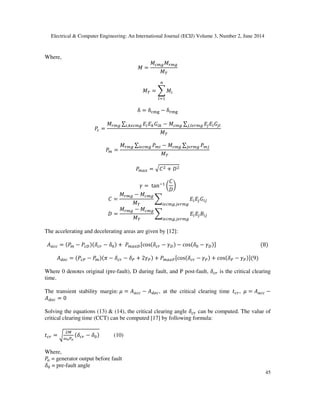 Transient stability analysis and enhancement of ieee 9 bus system | PDF
