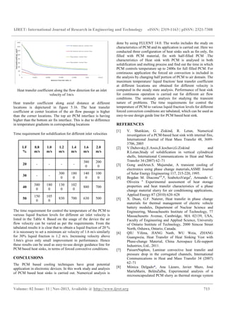 Transient thermal analysis of phase change material | PDF