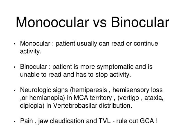 monocular vs binocular vision monocular vs binocular vision