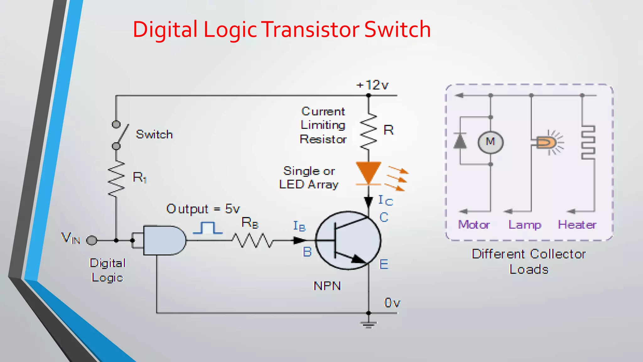 Digital Logic Transistor Switch 
 