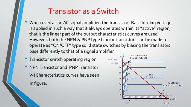 p-type transistor n-type a switch Transistor as p-type transistor n-type a switch Transistor as