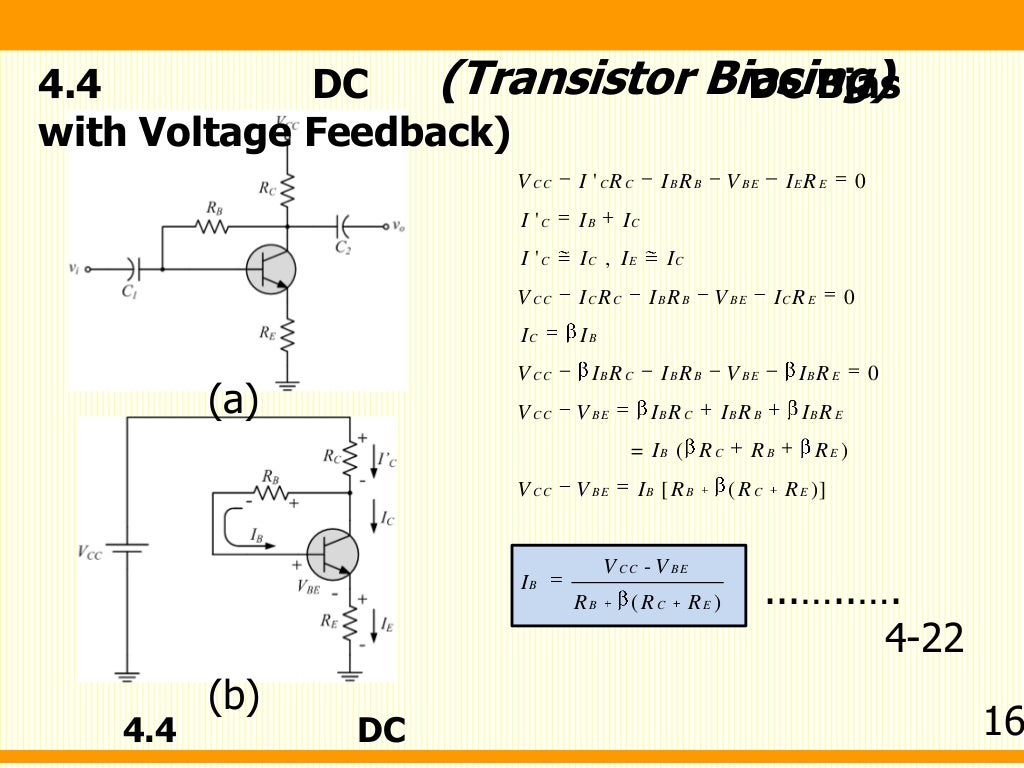 Transistor bias circuit