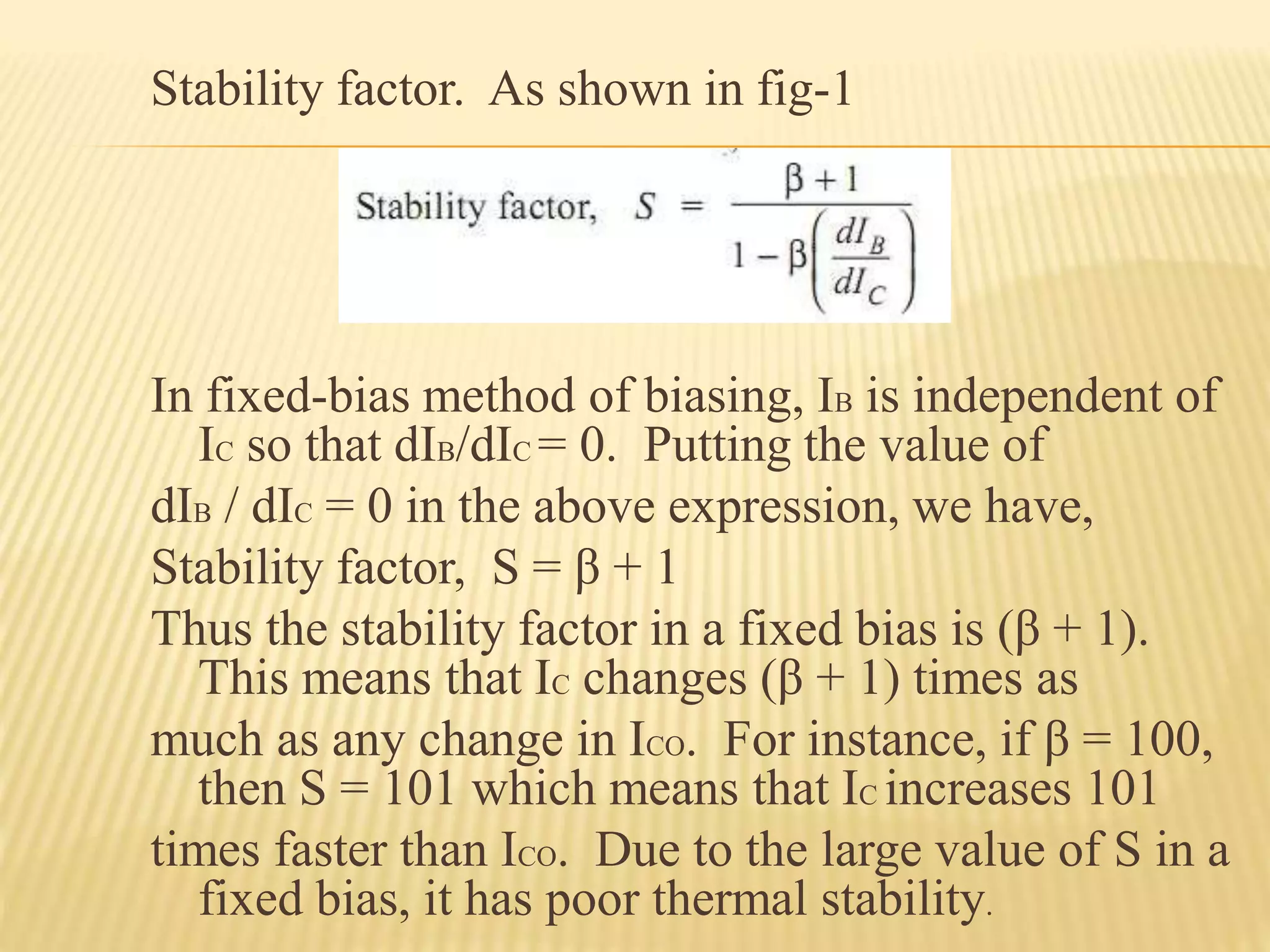Transistor biasing PPT
