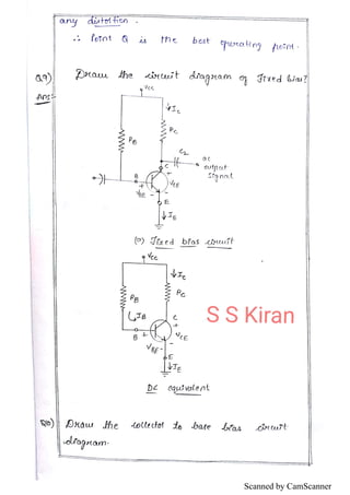 Transistor Biasing and Thermal Stabilization Short Question and Answers ...