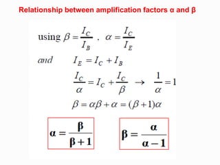 Relationship between amplification factors α and β
 