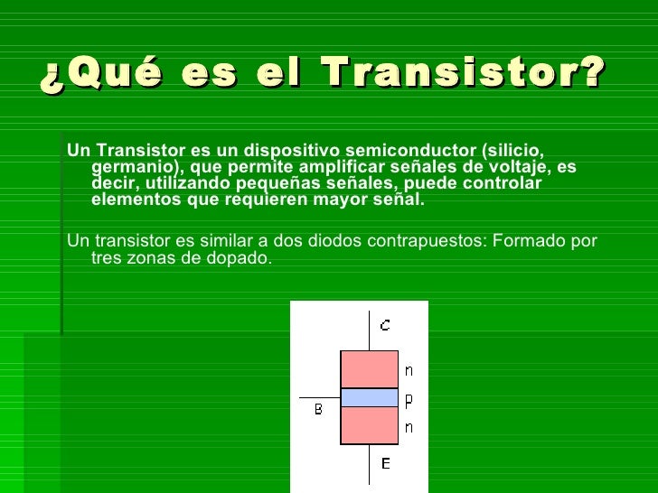 u es transistor que Transistores