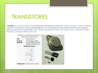 TRANSISTORES
 