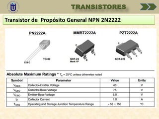 Transistor de Propósito General NPN 2N2222

 