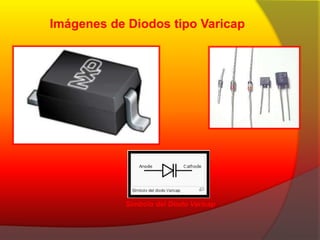 Imágenes de Diodos tipo Varicap 
Símbolo del Diodo Varicap 
 