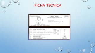 FICHA TECNICA 

