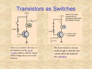 Transistors as Switches
 