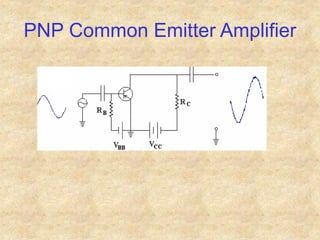 PNP Common Emitter Amplifier
 