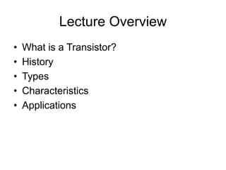 Transistor | PPT