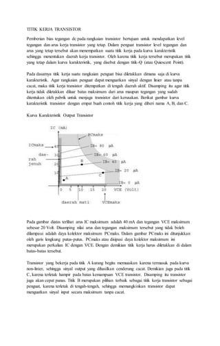 Transistor sebagai saklar | DOCX