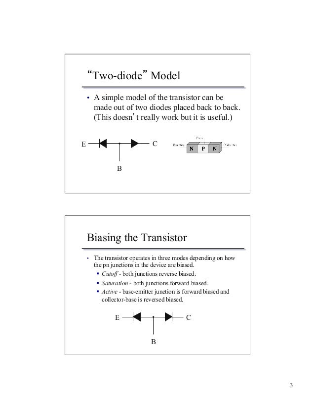 Transistors handout