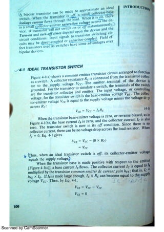 Transistor switching | PDF