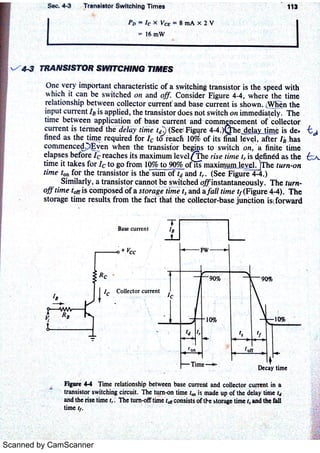 Transistor switching | PDF