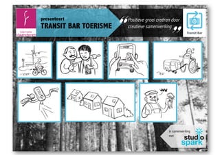 “
presenteert


                  “
TRANSIT BAR TOERISME
                       Positieve groei creëren door
                       creatieve samenwerking




                                             In samenwerking
                                             met
 