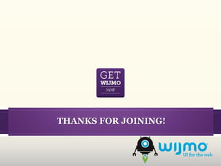 THANKS FOR JOINING!
 