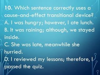 Transitional Device However Transitional_Devices_Grade_8.pptx lesson in grade 9 | PPTX