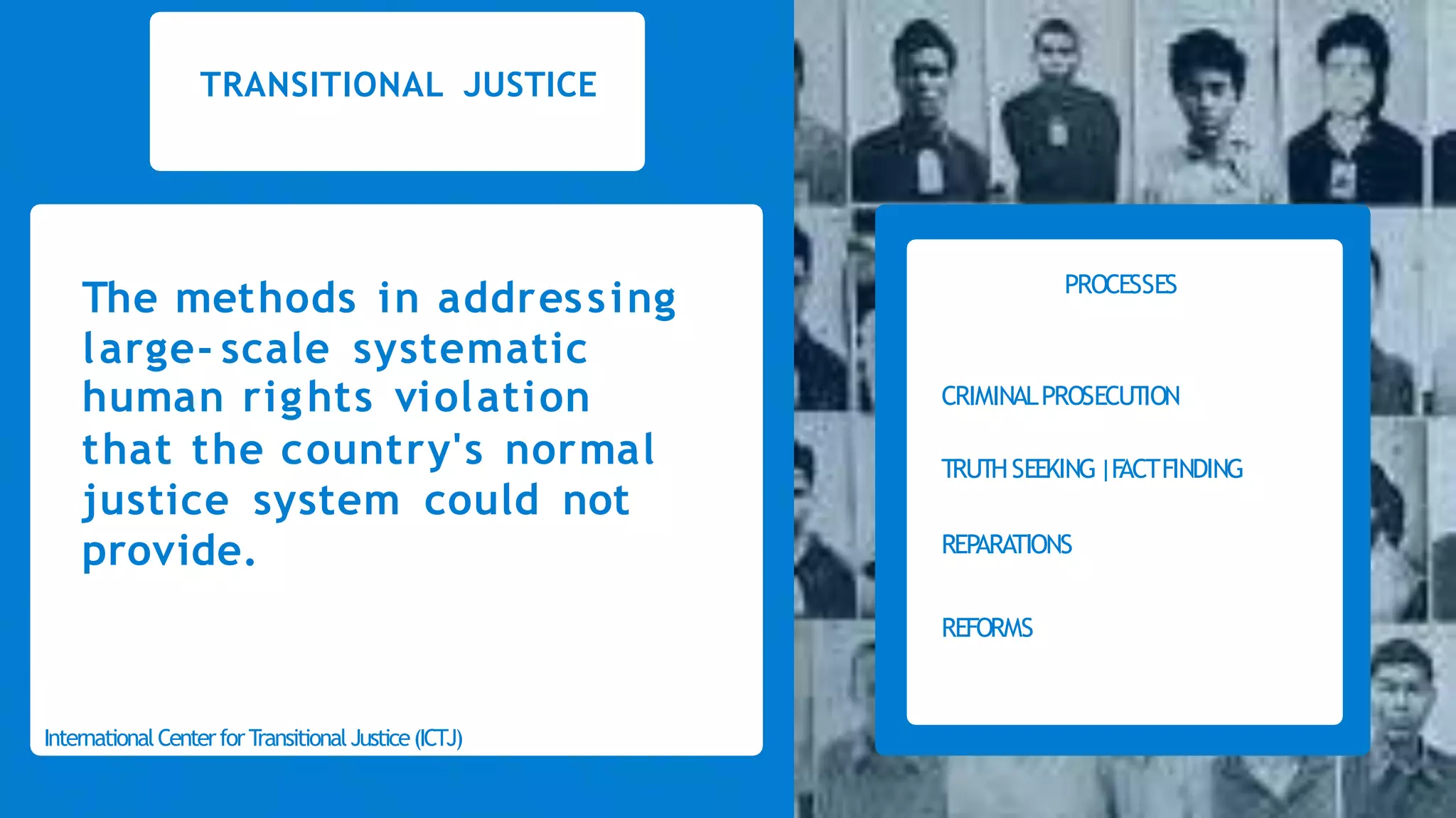 Reparation Transitional Justice Transitional Justice in Cambodia | PPTX