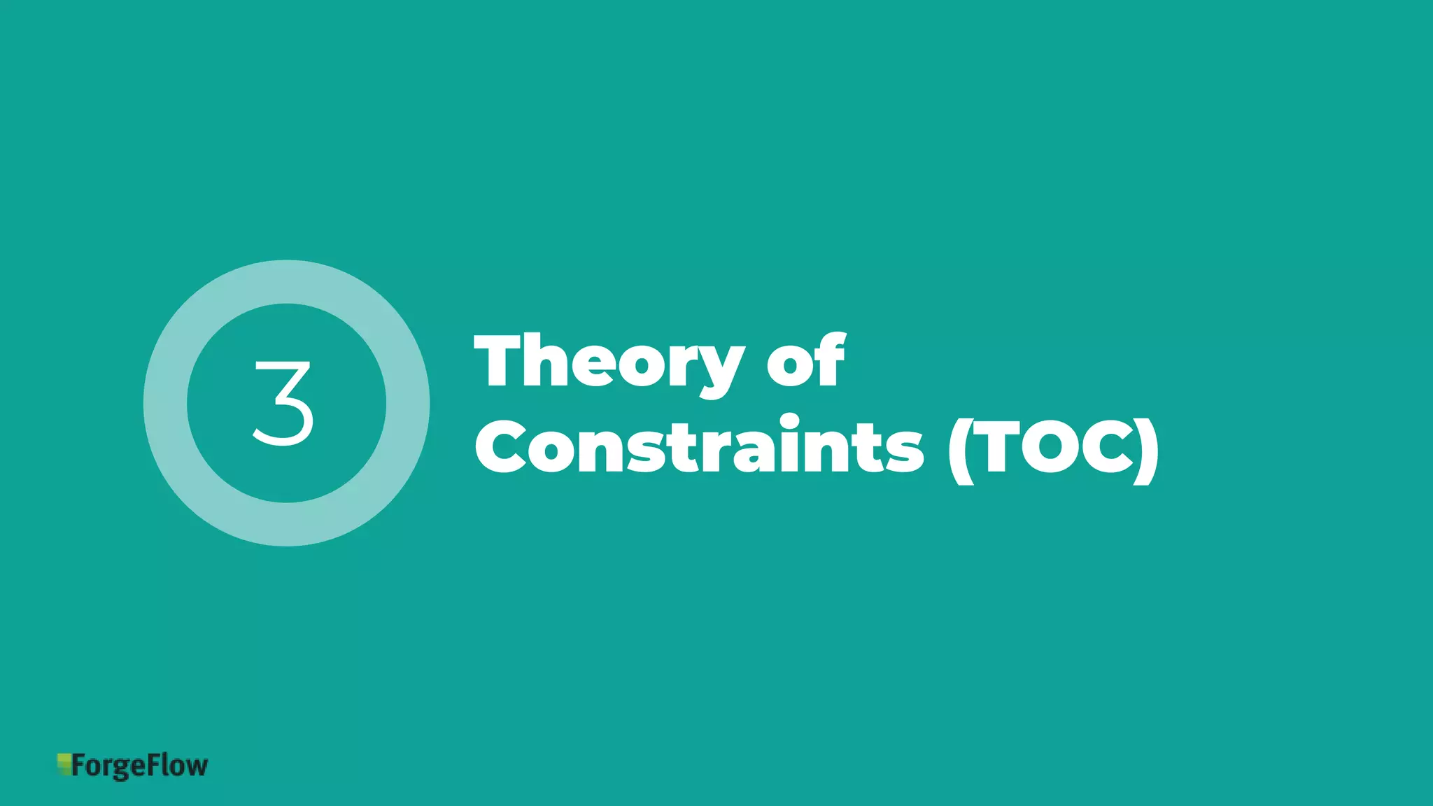 Theory of
Constraints (TOC)3
 