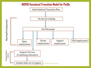 Transition from School to Work for  PwIDs