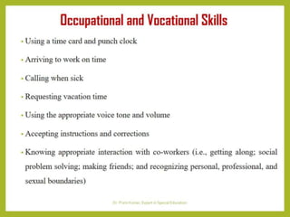 Transition from School to Work for  PwIDs