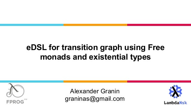 transition graph using free monads and existentials