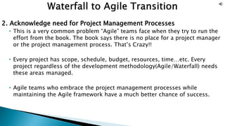 Transitioning from Waterfall to Agile | PDF