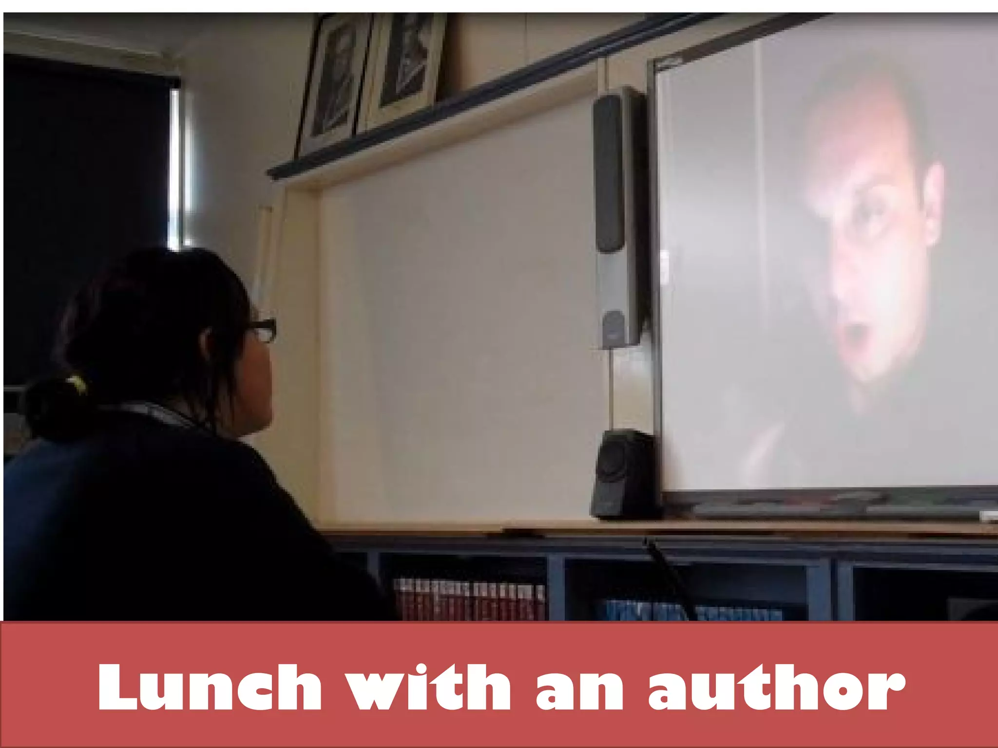 Lunch with an author
 