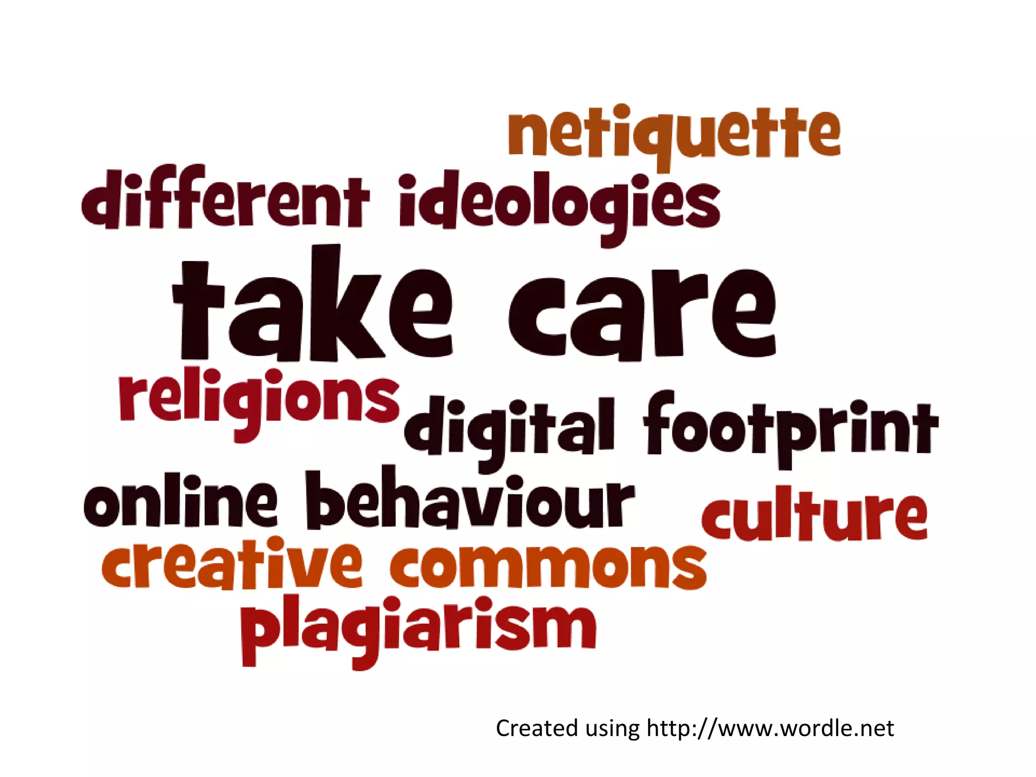 Created using http://www.wordle.net
 