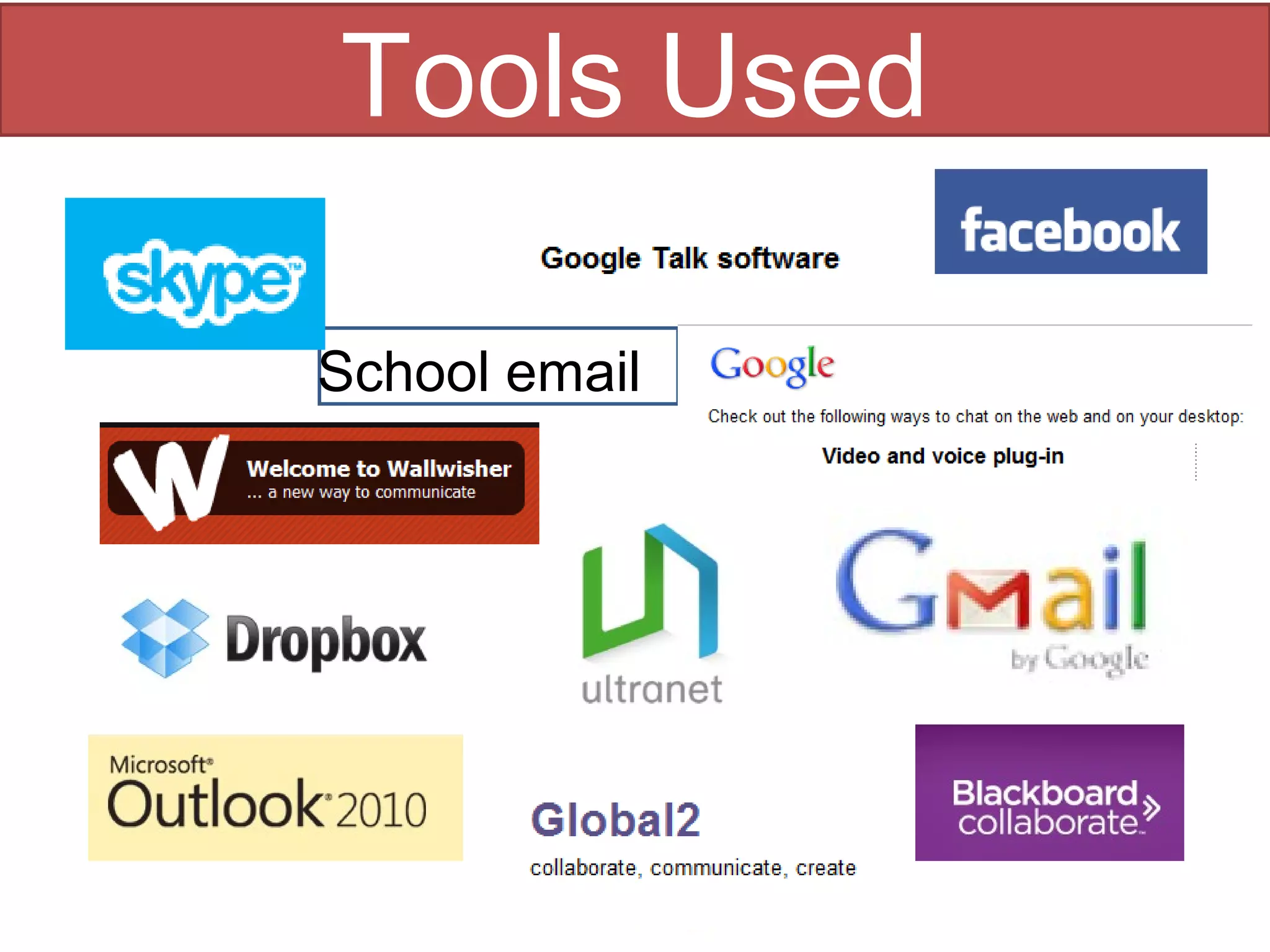 Tools Used

School email
 