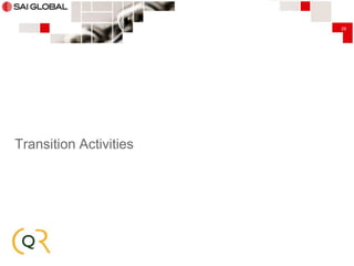 26

Transition Activities

 