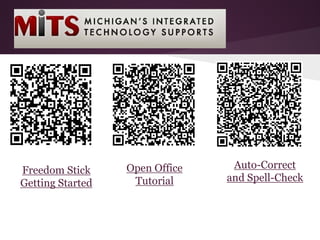 Open Office    Auto-Correct
Freedom Stick
                   Tutorial     and Spell-Check
Getting Started
 