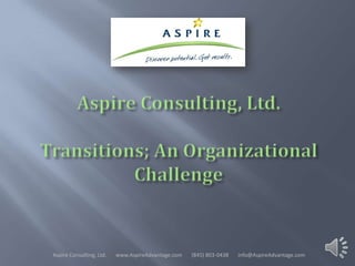Aspire Consulting, Ltd.   www.AspireAdvantage.com   (845) 803-0438   info@AspireAdvantage.com
 