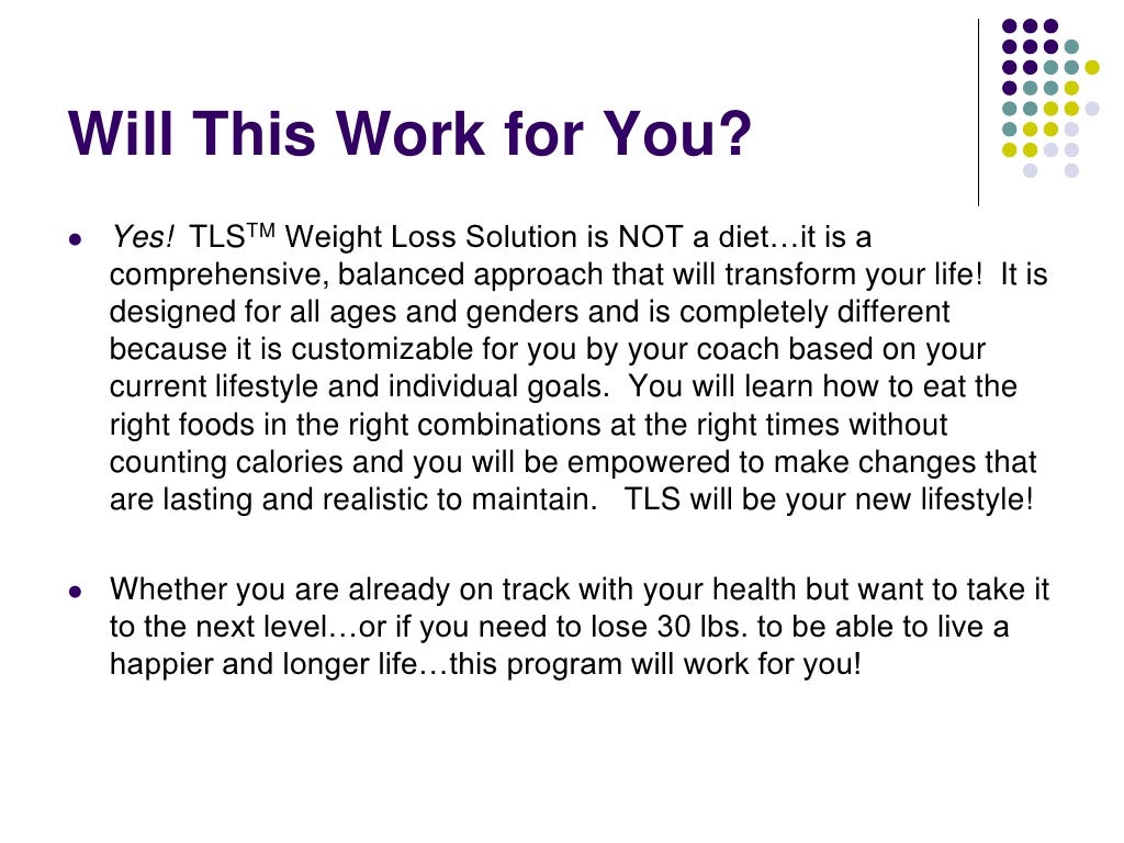 TLS Weight Loss Solution Overview