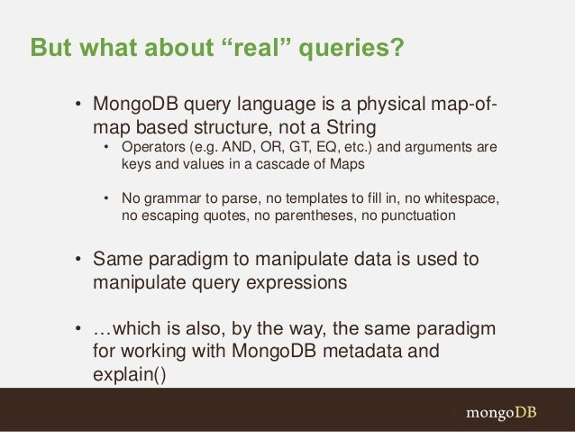 What Is The Query Language For Mongodb