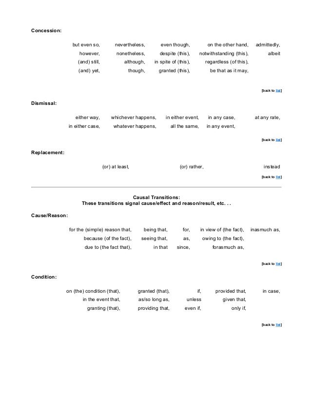 Transition Words 2