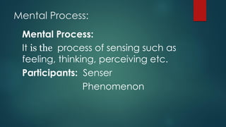Transitivity and ideational meanings by Micheal Halliday | PDF