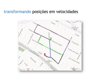 SOBRE O ROTEIRIZADOR
transformando posições em velocidades
 