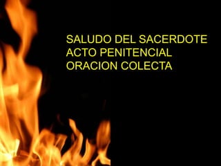 SALUDO DEL SACERDOTE 
ACTO PENITENCIAL 
ORACION COLECTA 
 