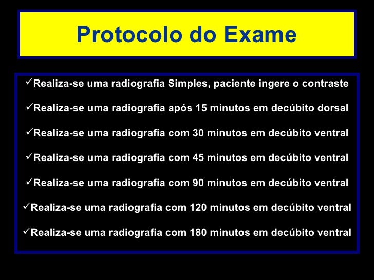 Transito intestinal exame