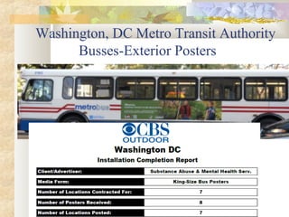Washington, DC Metro Transit Authority
Busses-Exterior Posters

 