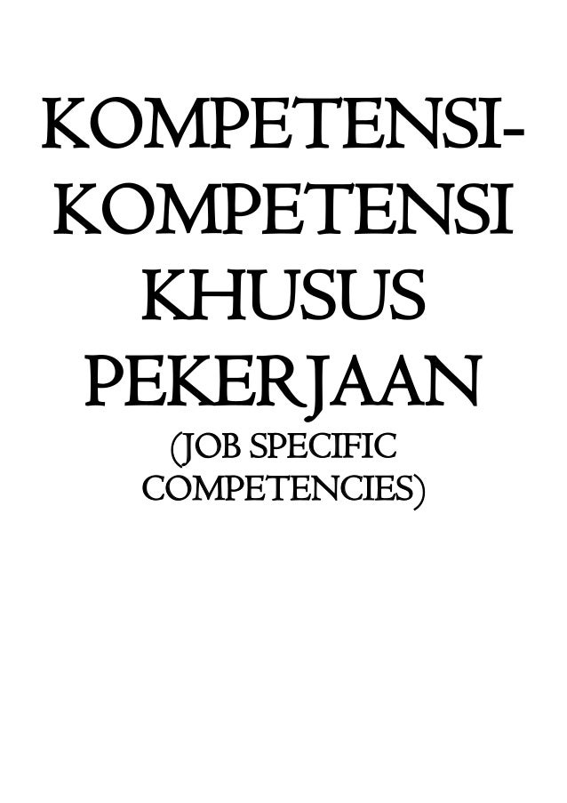 TRANSLASI KAMUS KOMPETENSI LOMA EDISI 1998 OLEH HIZKIA